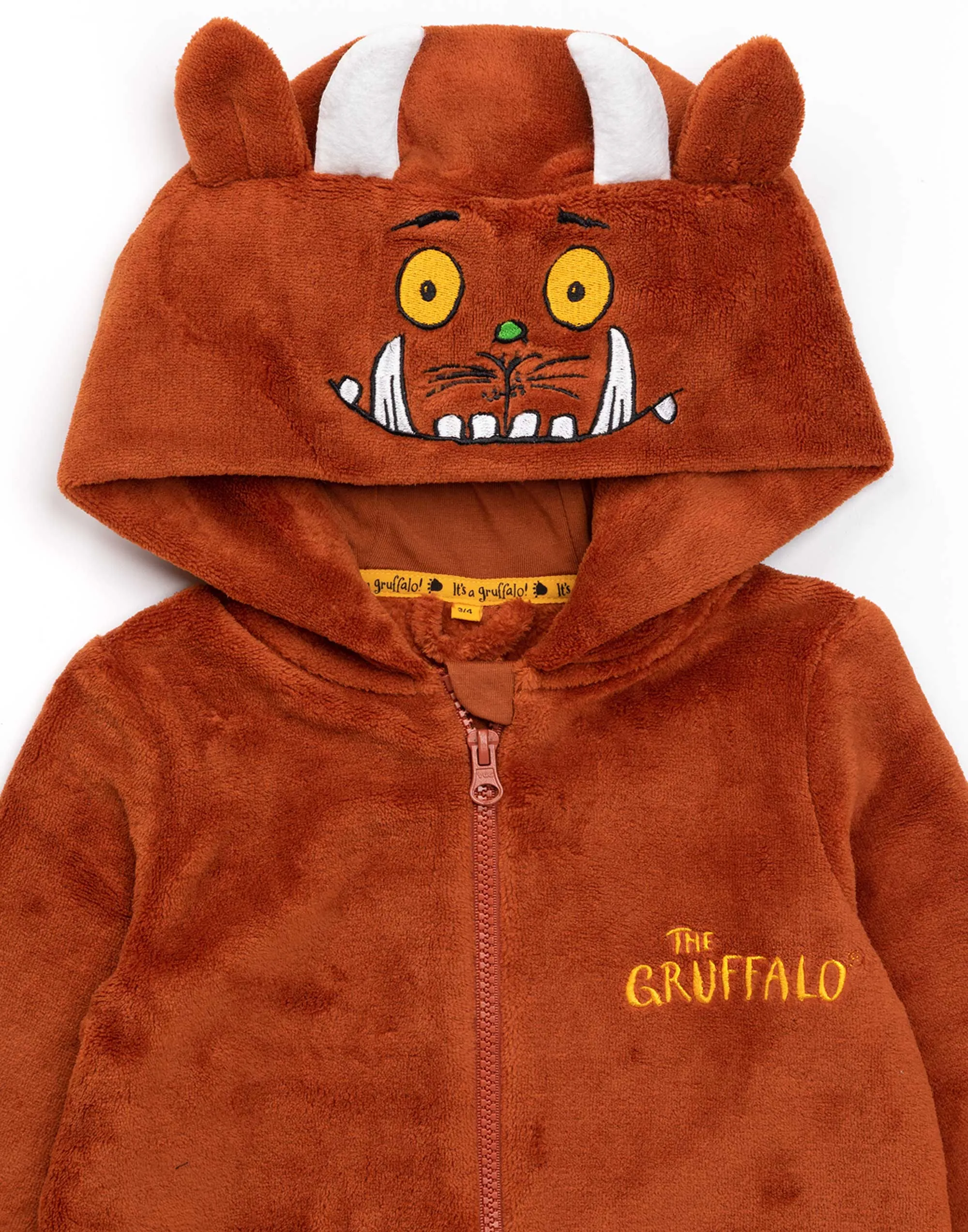 The Gruffalo Onesie For Kids Fluffy Character Pyjamas - Brown