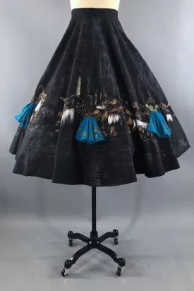 Vintage 1950s Mexican Señoritas Skirt