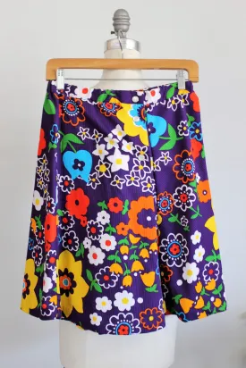 Vintage 1970s Skort Romper Shorts by Miss Elaine