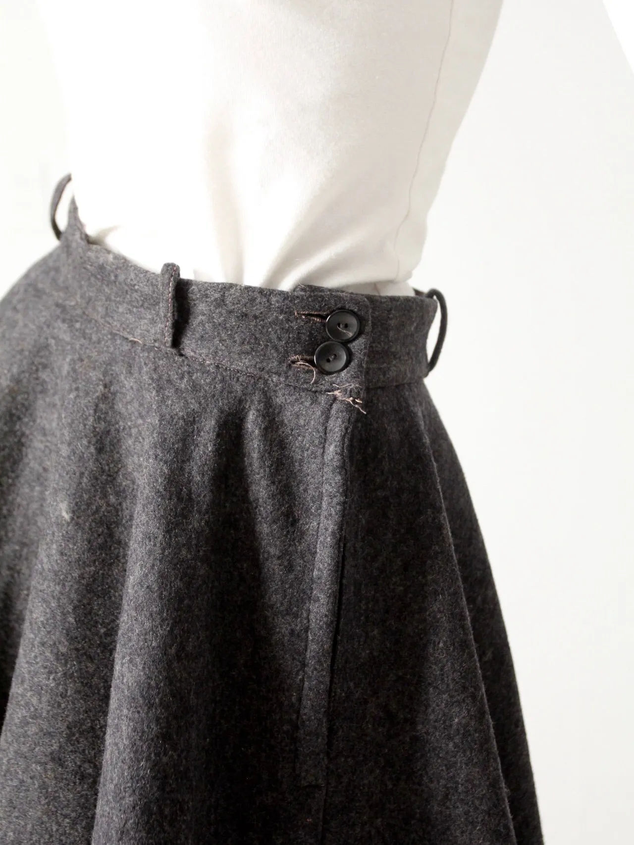 vintage 50s wool circle skirt