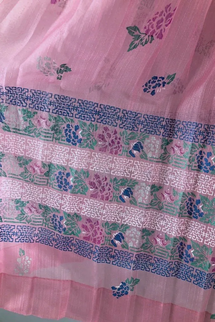 Vintage Alfred Shaheen Orchid Pink Dress