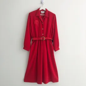 Vintage Leslie Belle Red Dress
