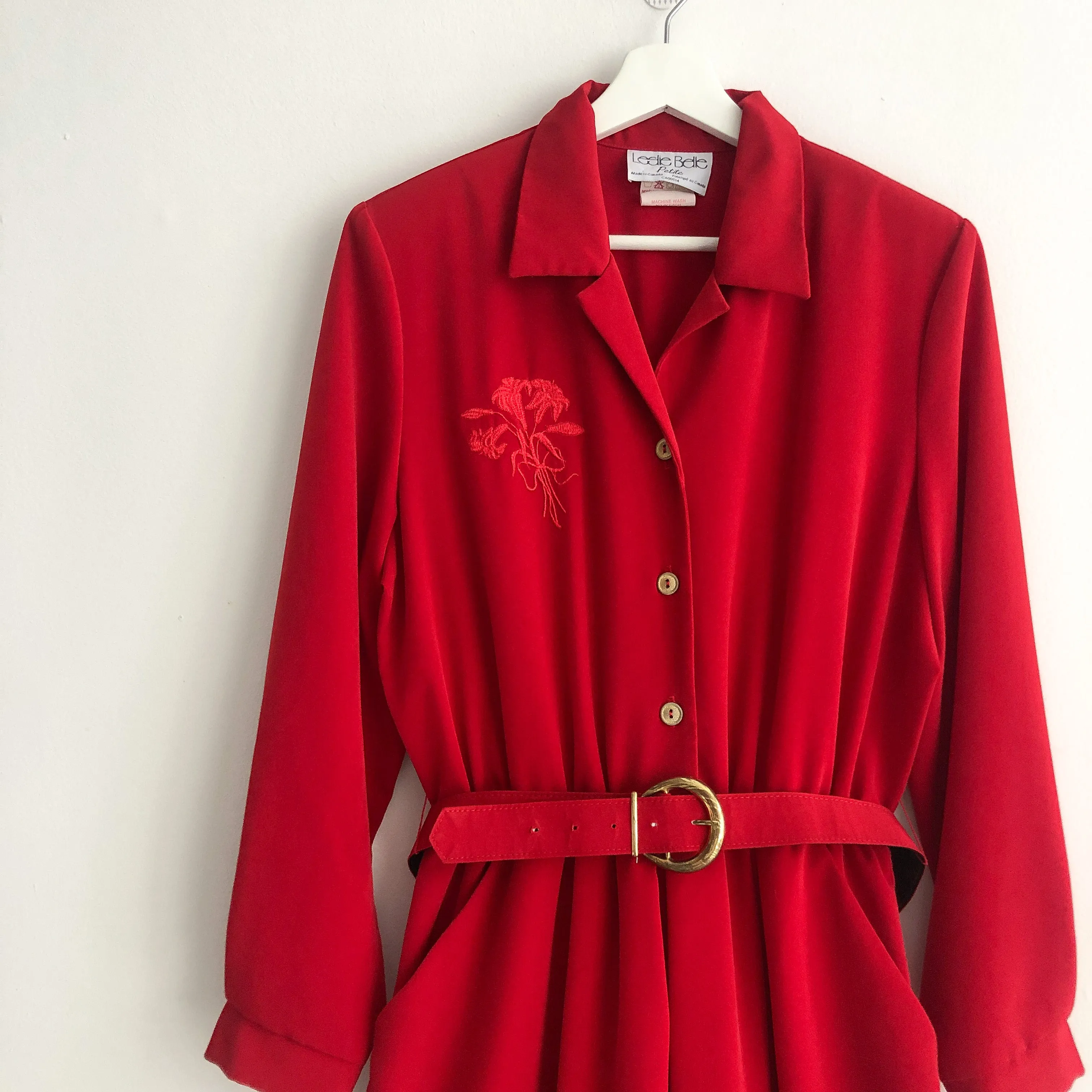 Vintage Leslie Belle Red Dress