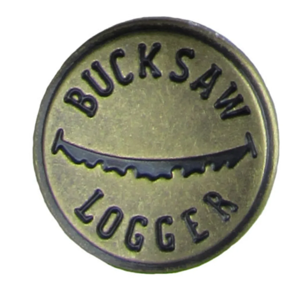 Welch Bucksaw Logger Buttons 8-Piece