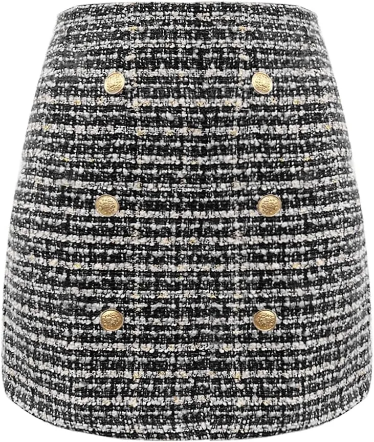 Womens High Waist Casual Pleated A-line Midi Skirt Elastic Waist with Pocket for Women