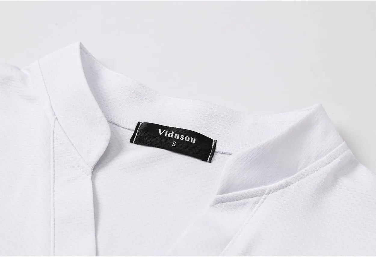Womens V Neck Golf Shirts Short Sleeve Tennis Tops