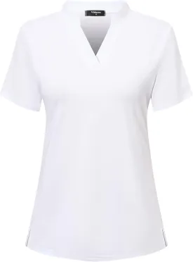 Womens V Neck Golf Shirts Short Sleeve Tennis Tops