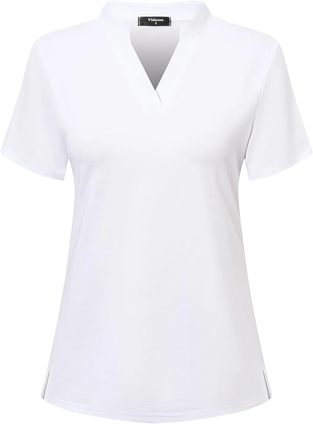Womens V Neck Golf Shirts Short Sleeve Tennis Tops