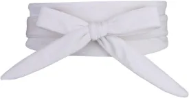 Women's Velvet Self Tie Wrap Around Waist Belt Wide Waistband Cinch Dress Belts