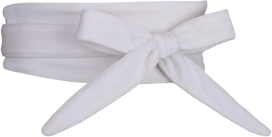 Women's Velvet Self Tie Wrap Around Waist Belt Wide Waistband Cinch Dress Belts